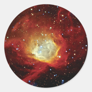 Pulsar SXP 1062 Supernovarest NASA Ruimtefoto Ronde Sticker