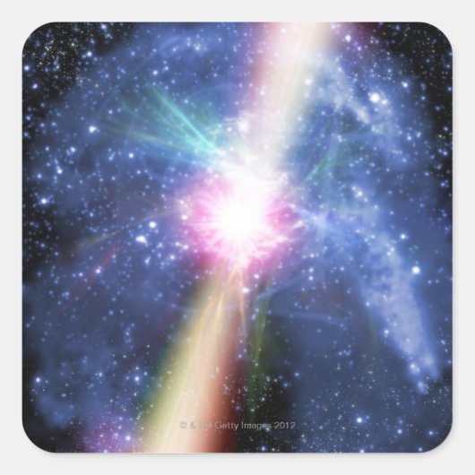 Pulsar Vierkante Sticker (Voorkant)