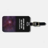 Pulsar wind van een neutronenster. bagagelabel (Voorkant horizontaal)