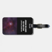 Pulsar wind van een neutronenster. bagagelabel (Achterkant horizontaal)