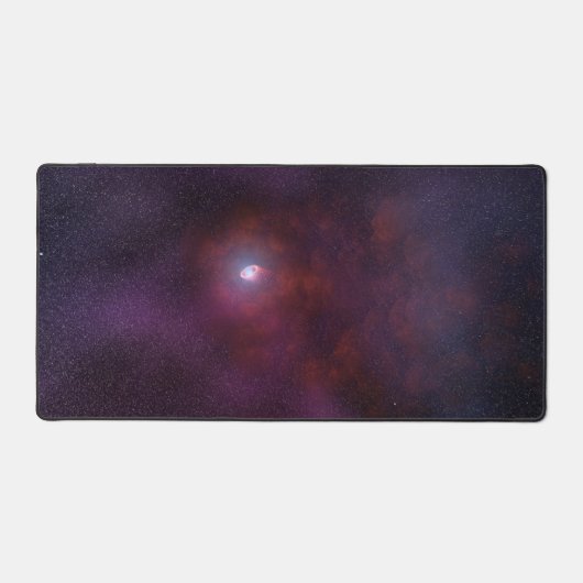 Pulsar wind van een neutronenster. bureaumat (Voorkant)