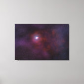 Pulsar wind van een neutronenster. canvas afdruk (Voorkant)