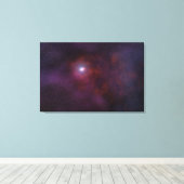 Pulsar wind van een neutronenster. canvas afdruk (Insitu (Houten vloer))