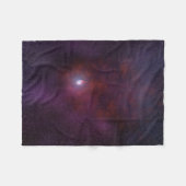 Pulsar wind van een neutronenster. fleece deken (Voorkant (Horizontaal))