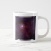 Pulsar wind van een neutronenster. grote koffiekop (Rechts)