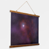 Pulsar wind van een neutronenster. hangend wandkleed (Gebogen)