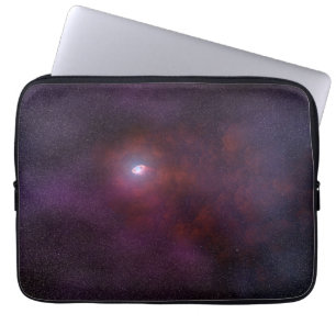 Pulsar wind van een neutronenster. laptop sleeve