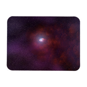 Pulsar wind van een neutronenster. magneet