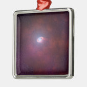 Pulsar wind van een neutronenster. metalen ornament (Links)