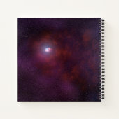 Pulsar wind van een neutronenster. notitieboek (Achterkant)