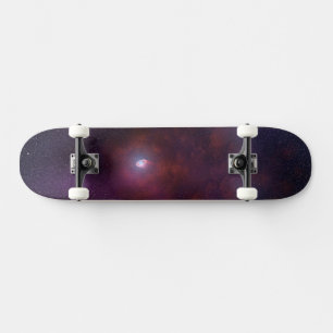 Pulsar wind van een neutronenster. persoonlijk skateboard