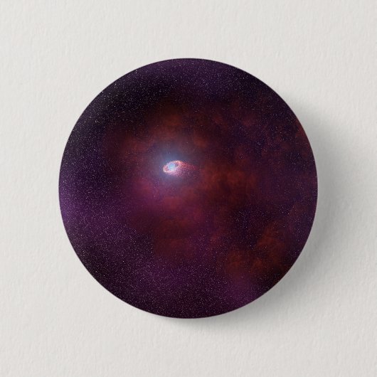 Pulsar wind van een neutronenster. ronde button 5,7 cm (Voorkant)
