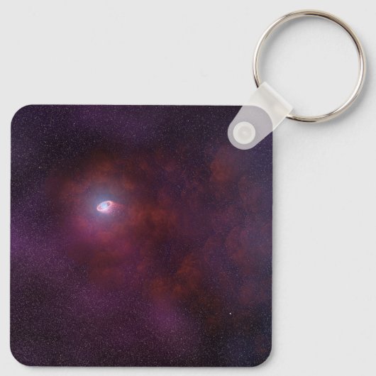 Pulsar wind van een neutronenster. sleutelhanger (Achterkant)
