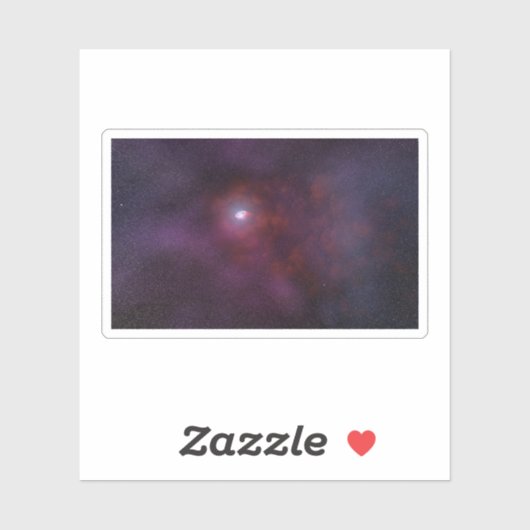 Pulsar wind van een neutronenster. sticker (Vel)