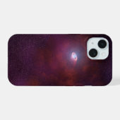 Pulsarwind van een neutronenster. iPhone 15 case (Achterkant horizontaal)