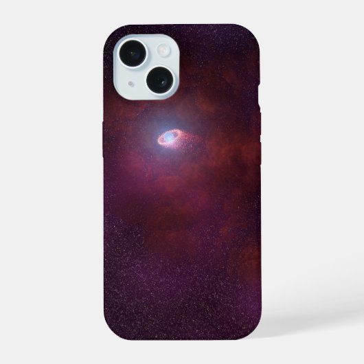 Pulsarwind van een neutronenster. iPhone 15 case (Achterkant)