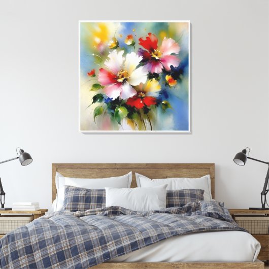 pulse #3 canvas afdruk (Insitu (Slaapkamer))