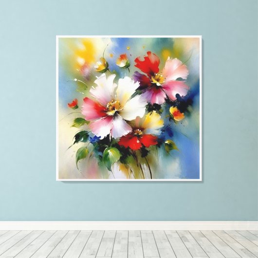 pulse #3 canvas afdruk (Insitu (Houten vloer))