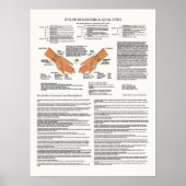 Pulse Diagnosis Acupunctieschema Poster (Voorkant)