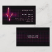 Pulse-hartslag Cardiologie-visitekaartje Visitekaartje (Voorkant / Achterkant)