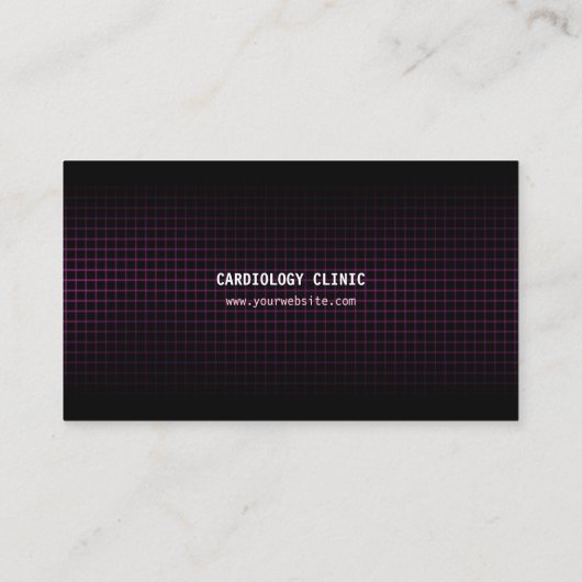 Pulse-hartslag Cardiologie-visitekaartje Visitekaartje (Achterkant)