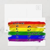 Pulse LGBT-vlag Briefkaart (Voorkant / Achterkant)