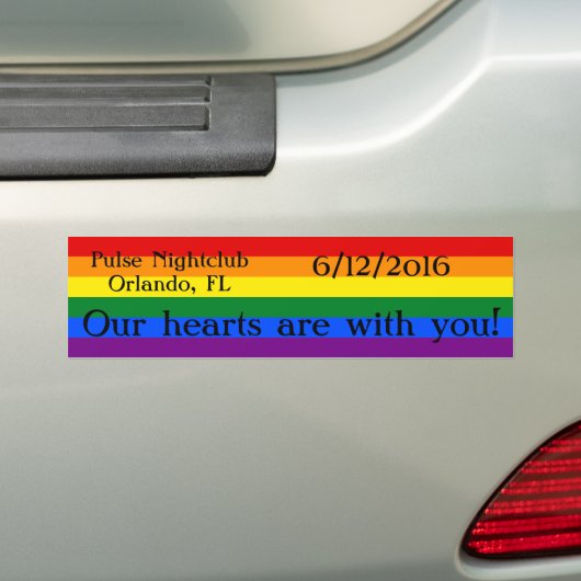 Pulse Nightclub Memorial Bumpersticker (Op auto)