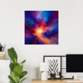 Pulse of the Infinite Abstract Poster (Thuiskantoor)