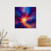 Pulse of the Infinite Abstract Poster (Keuken)