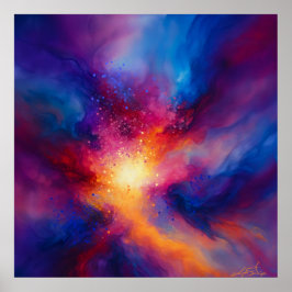 Pulse of the Infinite Abstract Poster