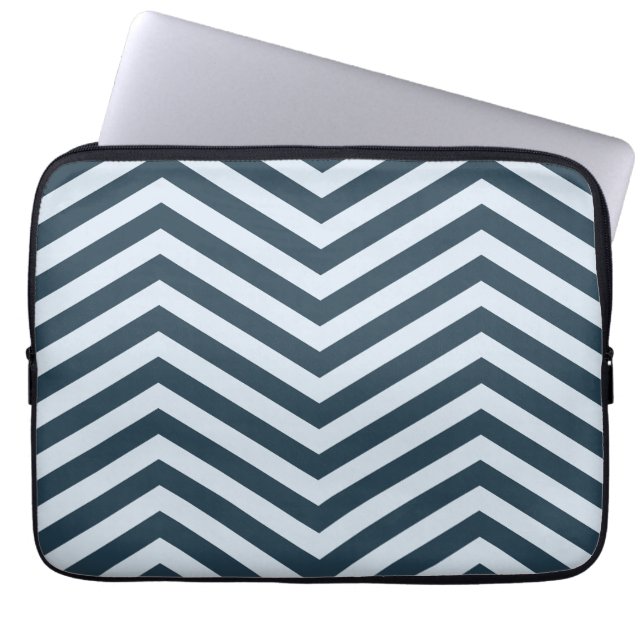 Pulse Point Bold & Blue Laptop Sleeve (Voorkant)