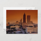 Pulse van de stad Atlanta, Georgia, VS. Briefkaart (Voorkant / Achterkant)