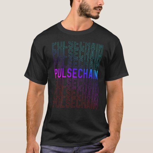 PulseChain Crypto Hex Cryptocurrency PLS Blockchai T-shirt (Voorkant)