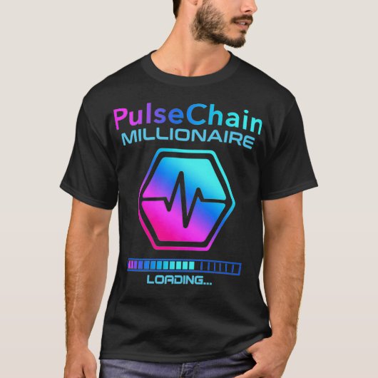 PULSECHAIN Crypto Millionaire HODL HEX Token aan d T-shirt (Voorkant)