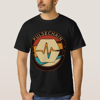 PulseChain PLS  Crypto Retro Art Cryptocurr T-shirt