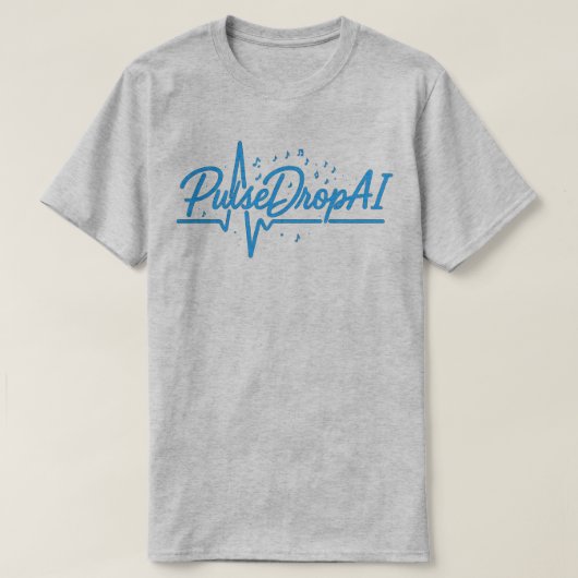 PulseDropAI – Lo-Fi Gear for Dreamers & Beatmakers T-shirt (Design voorkant)