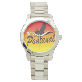 Pulseira de relógio Unisex Grande Prateada Horloge