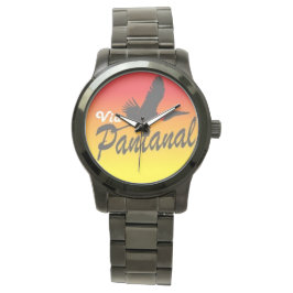 Pulseira de relógio Unisex Grande Preta Horloge