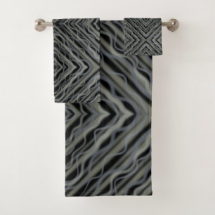Pulserend Ritme Modern Abstracte Kunst Illustratie Bad Handdoek
