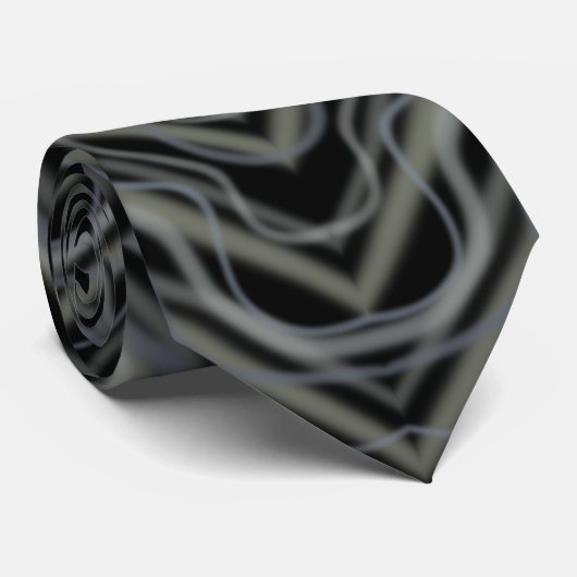 Pulserend ritme Moderne Abstracte kunst Stropdas (Opgerold)