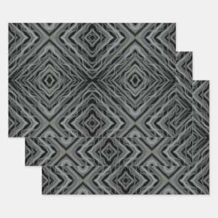 Pulserend ritme Moderne Abstracte kunstillustratie Inpakpapier Vel