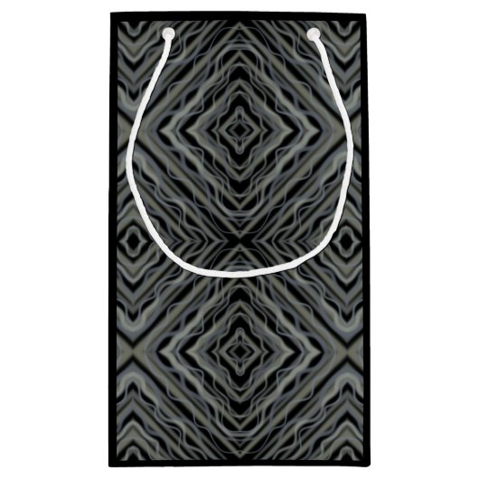 Pulserend ritme Moderne Abstracte kunstillustratie Klein Cadeauzakje (Achterkant)