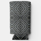 Pulserend ritme Moderne Abstracte kunstillustratie Seltzer Blikjeskoeler (Voorkant)