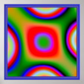 Pulserende kleurencombinatie poster (Voorkant)