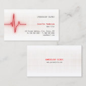 Pulshartsignaal Cardiologie visitekaartje (Voorkant / Achterkant)