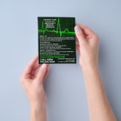 Pulssnelheidsontwerp, EMT, Paramedische Adverteren Flyer (Hand)