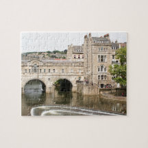 Pulteney Bridge, Avon River, Bath, Engeland
