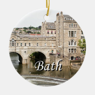 Pulteney Bridge, Avon River, Bath, England 2 Keramisch Ornament