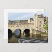 Pulteney Bridge en River Avon, Bath, Engeland Briefkaart (Voorkant / Achterkant)