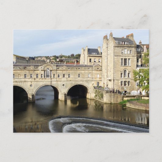 Pulteney Bridge en River Avon, Bath, Engeland Briefkaart (Voorkant)